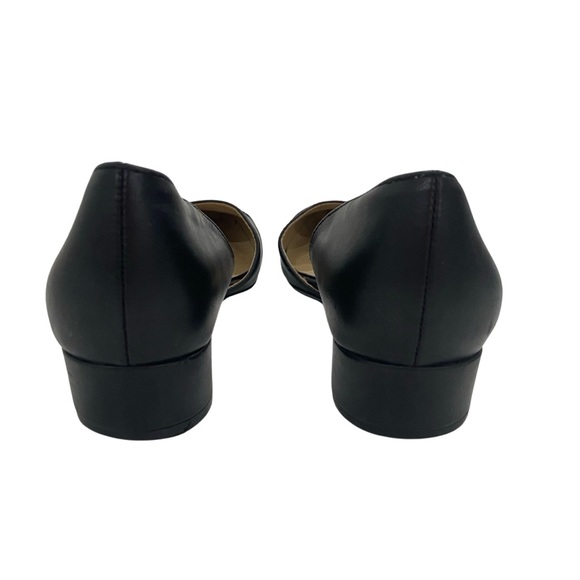 Naturalizer Hayden Black Leather & Patent Leather Ballet D'Orsey  Flats-Size 6.5 - Picture 4 of 8